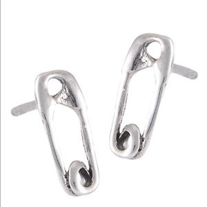 BOGO Sterling Silver Safety Pin Stud Earrings 🧷